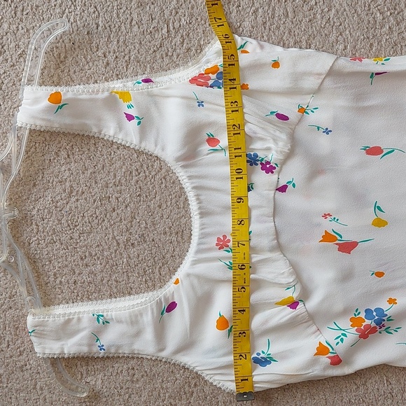 NWT Rumored North Country White Floral Maxi Dress Sz L - Picture 9 of 13